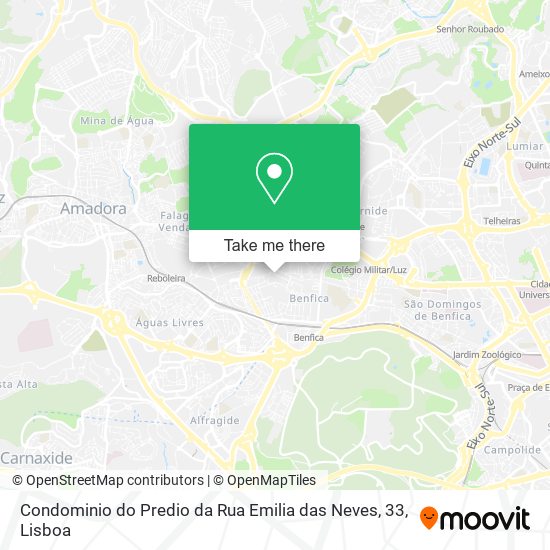 Condominio do Predio da Rua Emilia das Neves, 33 mapa