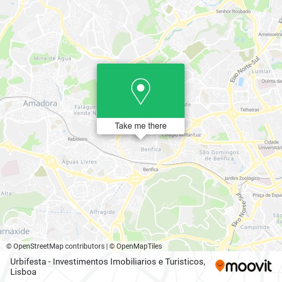 Urbifesta - Investimentos Imobiliarios e Turisticos map