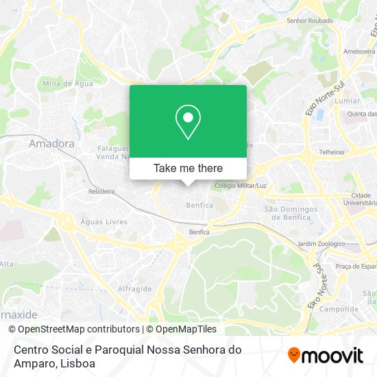 Centro Social e Paroquial Nossa Senhora do Amparo map