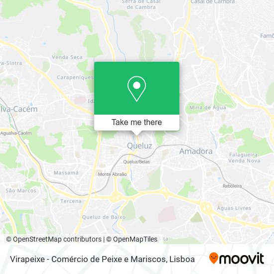 Virapeixe - Comércio de Peixe e Mariscos mapa