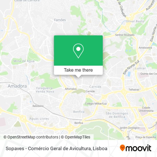 Sopaves - Comércio Geral de Avicultura map