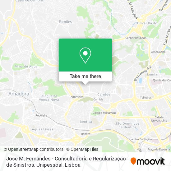 José M. Fernandes - Consultadoria e Regularização de Sinistros, Unipessoal map