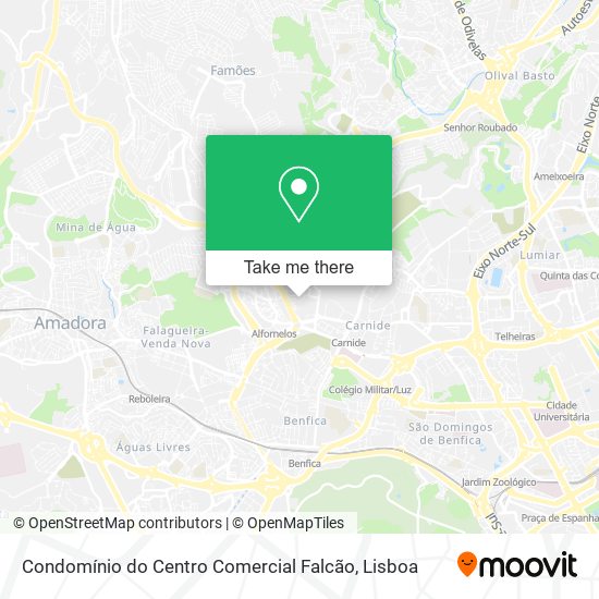 Condomínio do Centro Comercial Falcão map