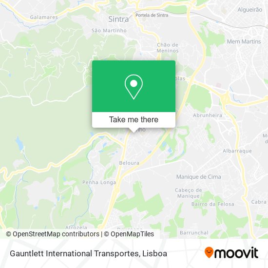 Gauntlett International Transportes map