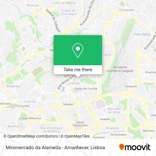 Minimercado da Alameda - Amanhecer mapa