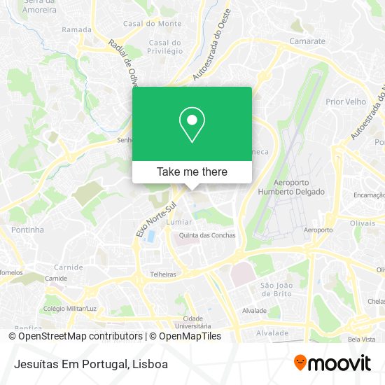 Jesuítas Em Portugal mapa