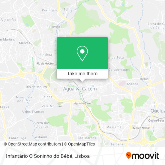 Infantário O Soninho do Bébé mapa