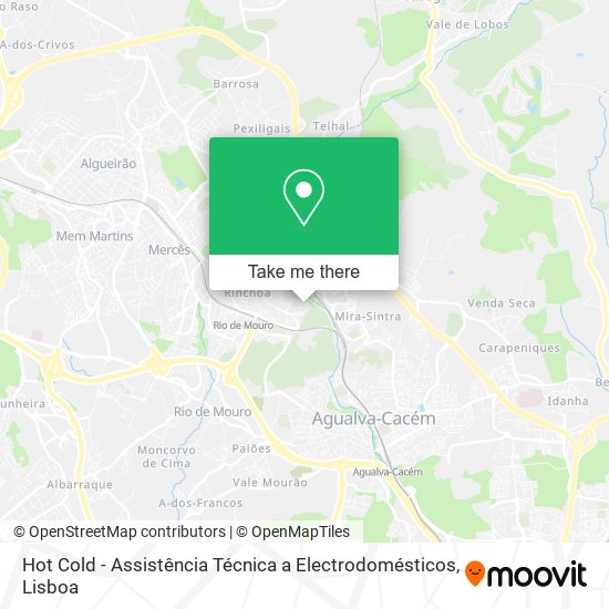Hot Cold - Assistência Técnica a Electrodomésticos map