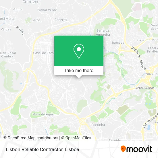 Lisbon Reliable Contractor map