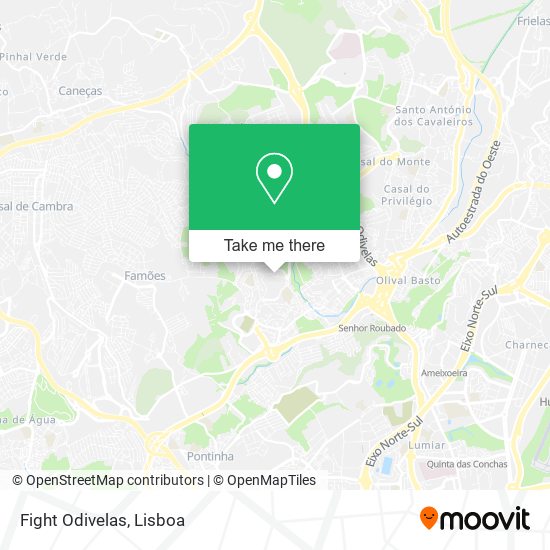 Fight Odivelas mapa