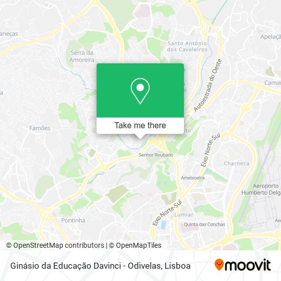 Ginásio da Educação Davinci - Odivelas map