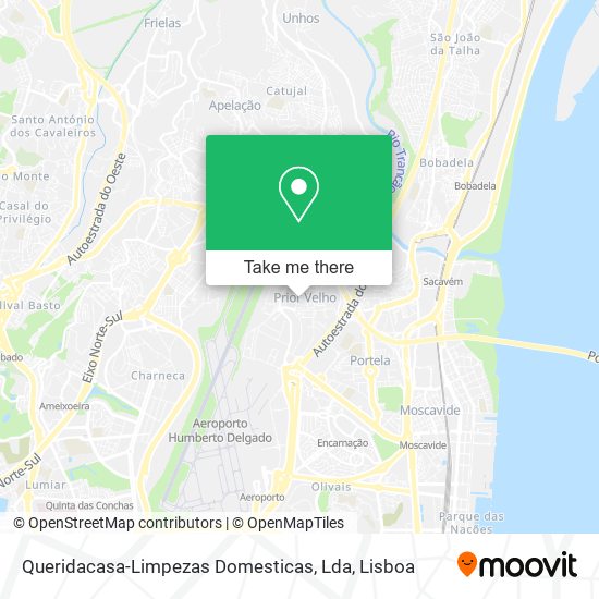 Queridacasa-Limpezas Domesticas, Lda mapa