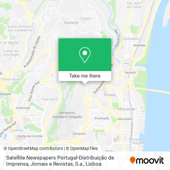 Satellite Newspapers Portugal-Distribuição de Imprensa, Jornais e Revistas, S.a. map