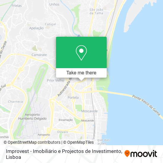 Improvest - Imobiliário e Projectos de Investimento mapa