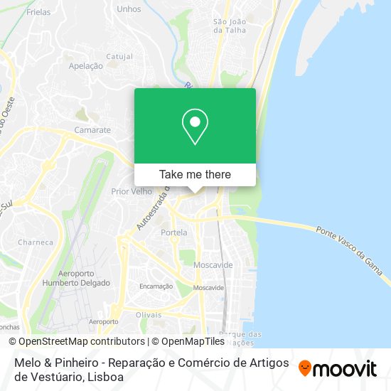 Melo & Pinheiro - Reparação e Comércio de Artigos de Vestúario map