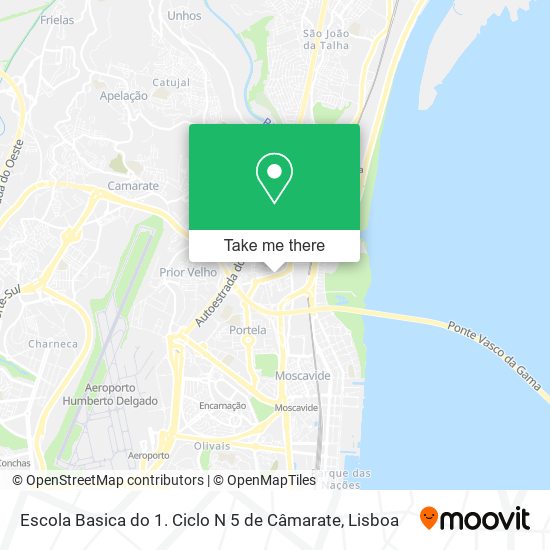 Escola Basica do 1. Ciclo N 5 de Câmarate mapa