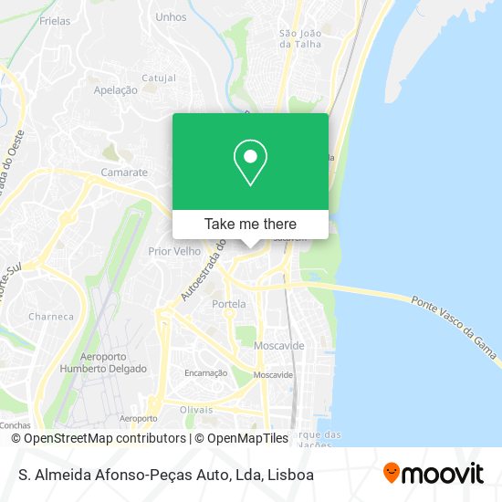 S. Almeida Afonso-Peças Auto, Lda mapa