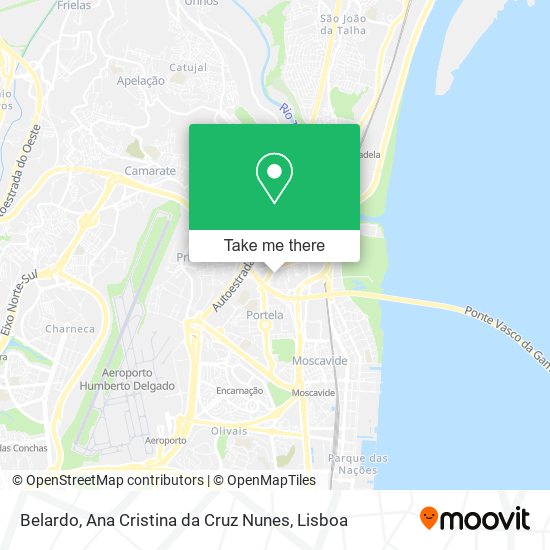 Belardo, Ana Cristina da Cruz Nunes map