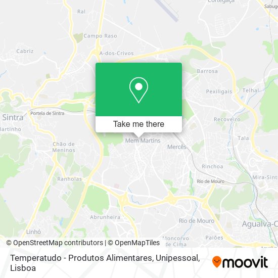 Temperatudo - Produtos Alimentares, Unipessoal map