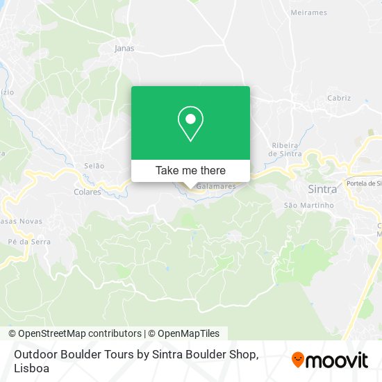 Outdoor Boulder Tours by Sintra Boulder Shop map