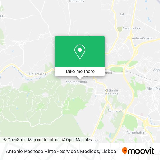 António Pacheco Pinto - Serviços Médicos map