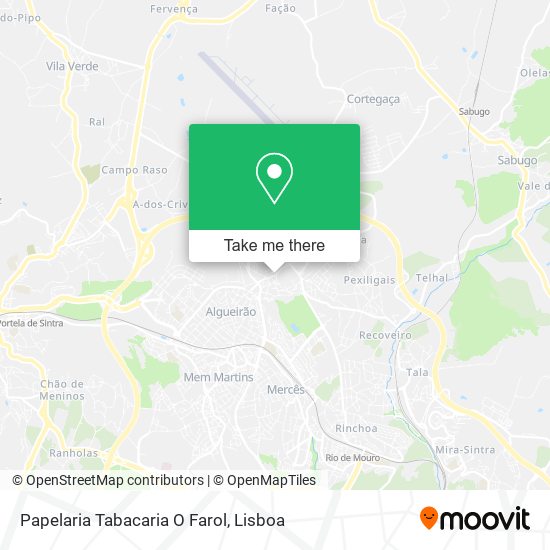 Papelaria Tabacaria O Farol map