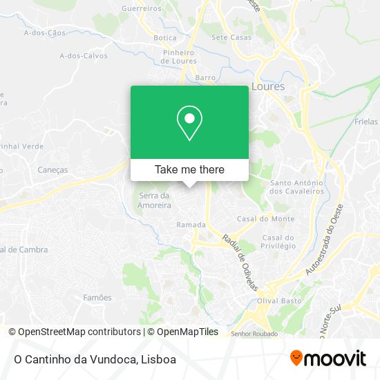 O Cantinho da Vundoca map