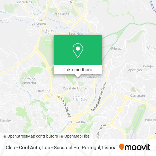 Club - Cool Auto, Lda - Sucursal Em Portugal map