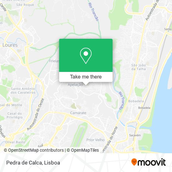 Pedra de Calca mapa