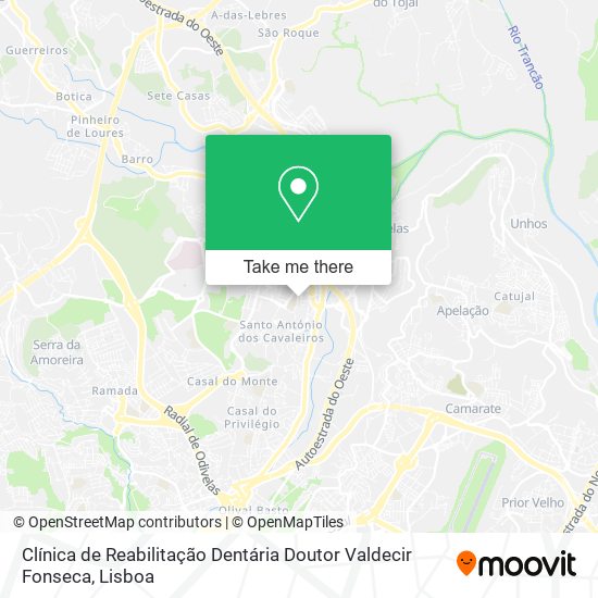Clínica de Reabilitação Dentária Doutor Valdecir Fonseca map