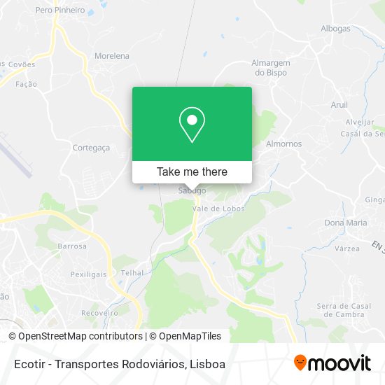 Ecotir - Transportes Rodoviários map