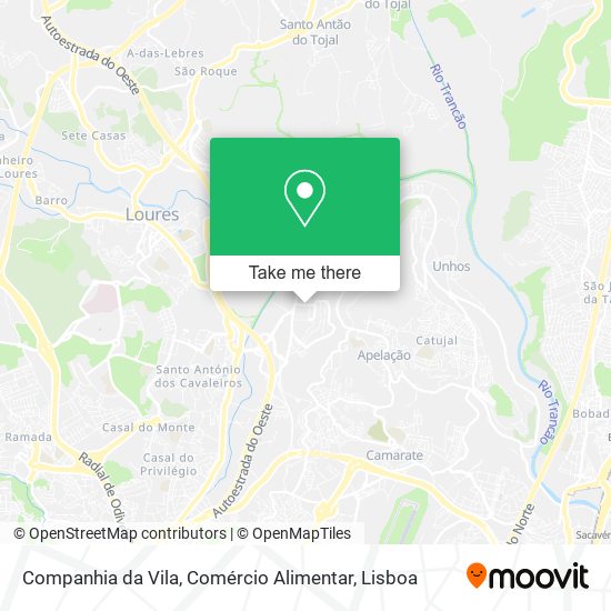 Companhia da Vila, Comércio Alimentar map