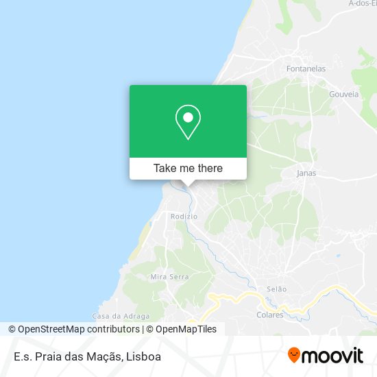 E.s. Praia das Maçãs map