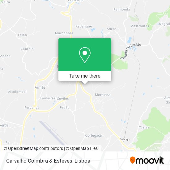 Carvalho Coimbra & Esteves map
