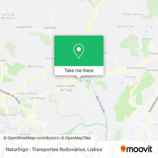Naturfrigo - Transportes Rodoviários map