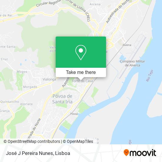 José J Pereira Nunes map