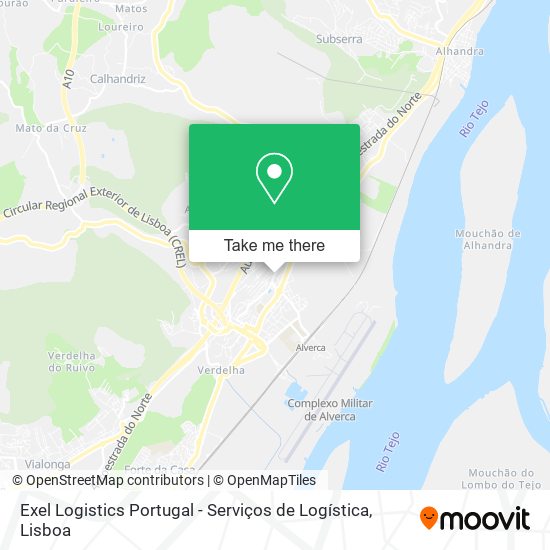 Exel Logistics Portugal - Serviços de Logística map