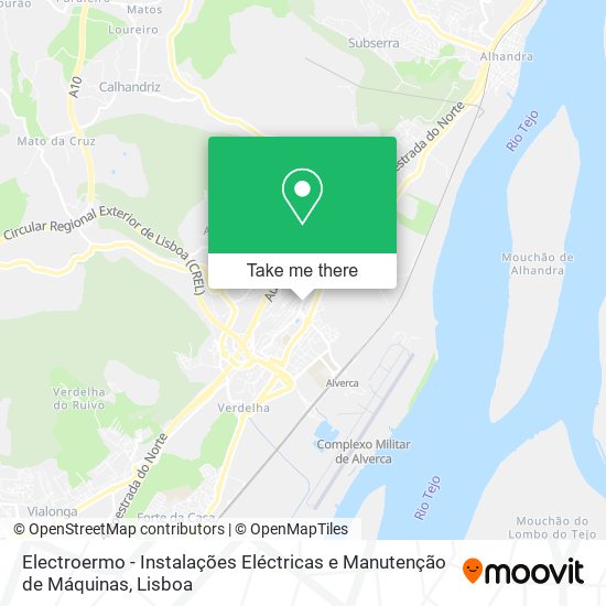 Electroermo - Instalações Eléctricas e Manutenção de Máquinas map