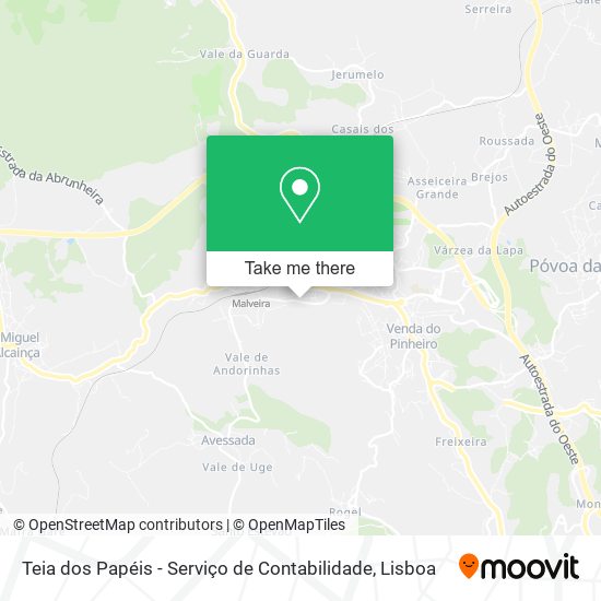 Teia dos Papéis - Serviço de Contabilidade map