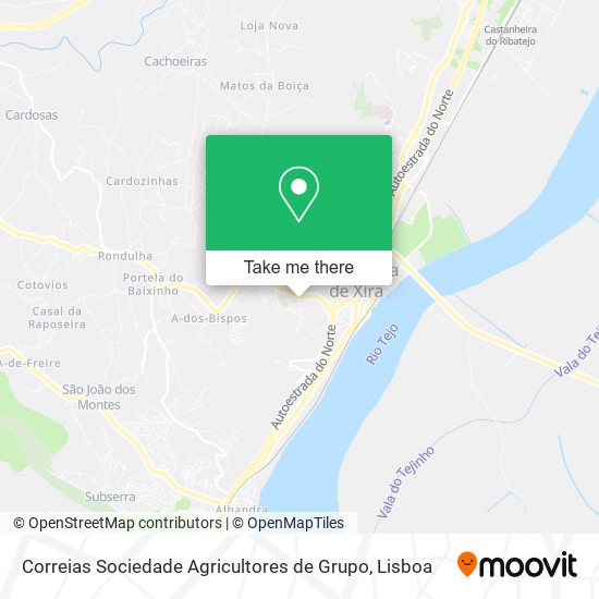 Correias Sociedade Agricultores de Grupo map