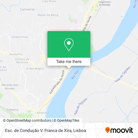 Esc. de Condução V. Franca de Xira map