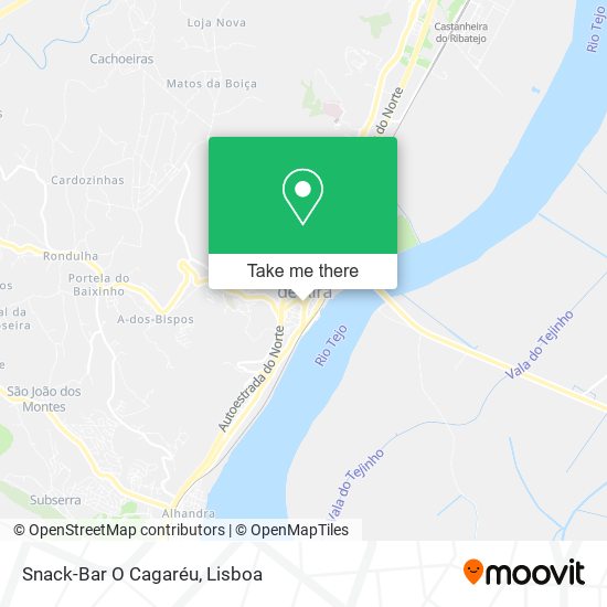 Snack-Bar O Cagaréu map