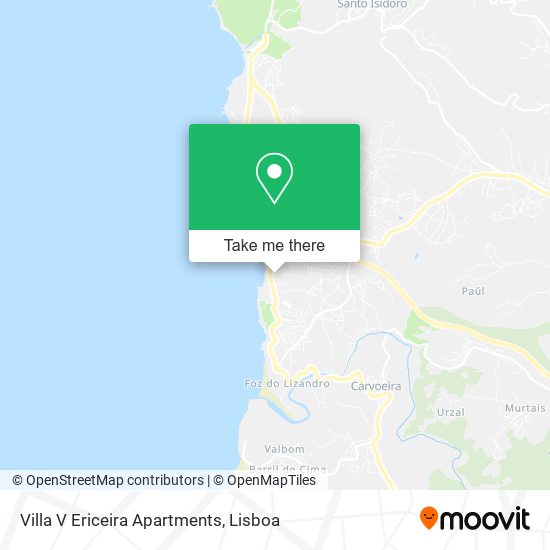 Villa V Ericeira Apartments map