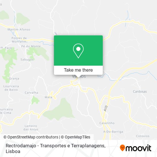 Rectrodamajo - Transportes e Terraplanagens mapa