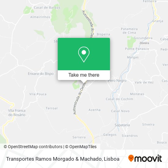 Transportes Ramos Morgado & Machado map