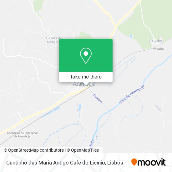 Cantinho das Maria Antigo Café do Licínio mapa