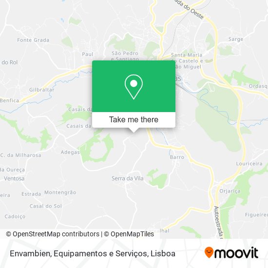 Envambien, Equipamentos e Serviços mapa