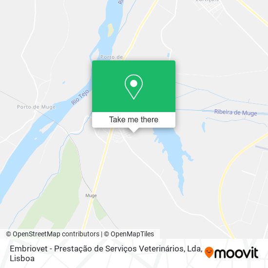 Embriovet - Prestação de Serviços Veterinários, Lda map