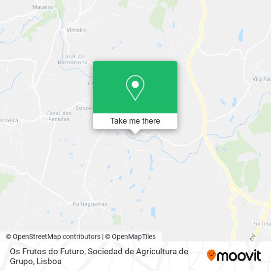 Os Frutos do Futuro, Sociedad de Agricultura de Grupo map