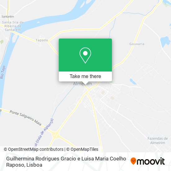 Guilhermina Rodrigues Gracio e Luisa Maria Coelho Raposo mapa
